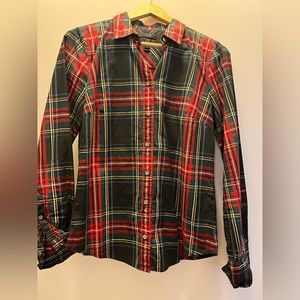 J crew perfect plaid shirt